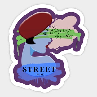 STREET WISE BONG APPETIT Sticker